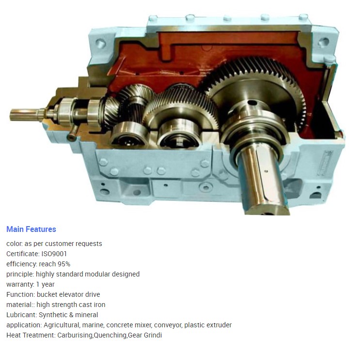 HB Helical Bevel Gearreducer Right Angle Spiral Bevel Gearbox for Power Transmission Parallel Shaft Reducer Speed Reducers