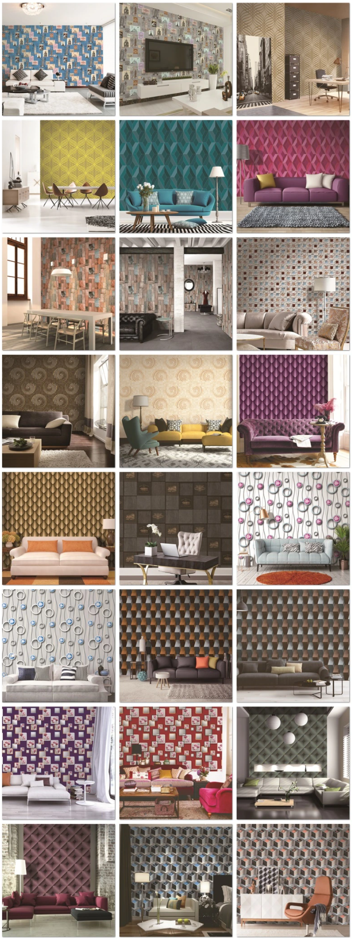 Rich Colors  Pe Foam Waterproof  3d Ceiling Wallpaper for Home Decoration