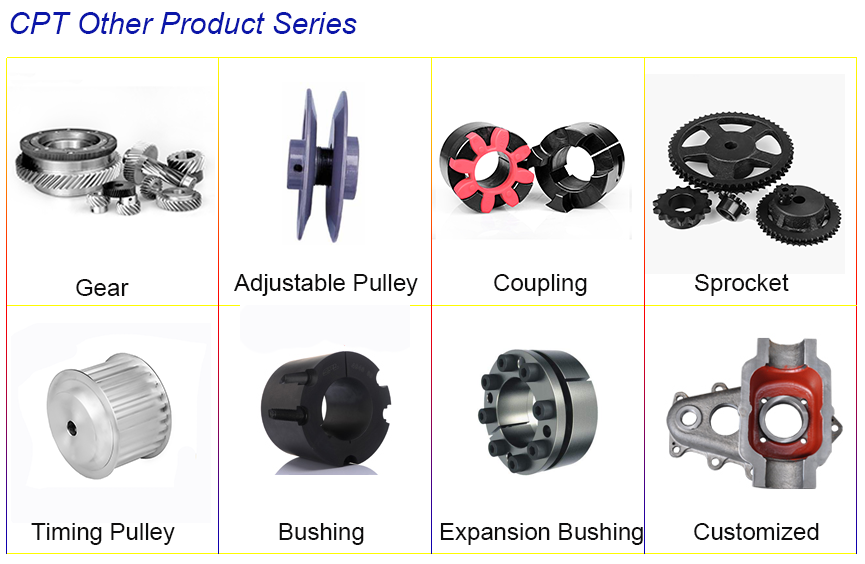 SPC Vee Belt Cast Iron Pulley with Complete Dimensions