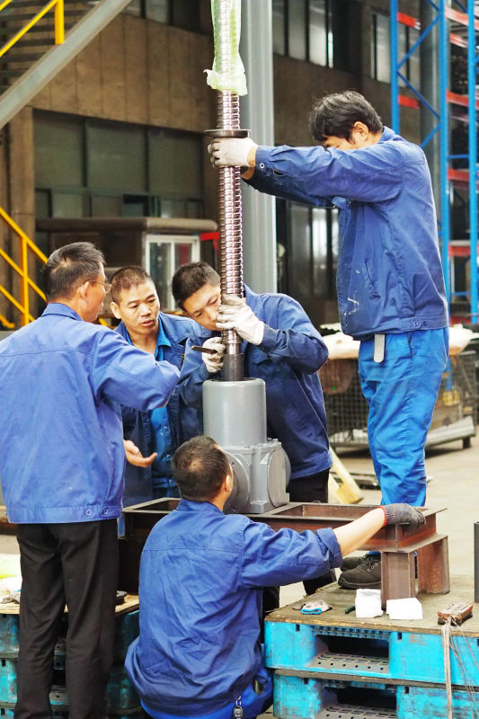 PG30-P4-F4-T-C-Y-500 Bronze Nut Low Gear Ratio Travelling Ball Nut Screw Jack for Automotive and Industry