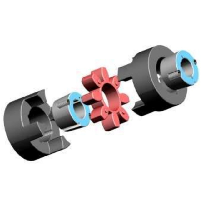 Od55 L78 Red Polyurethane Flexible Plum Keyway Coupling Coupler Bore Size