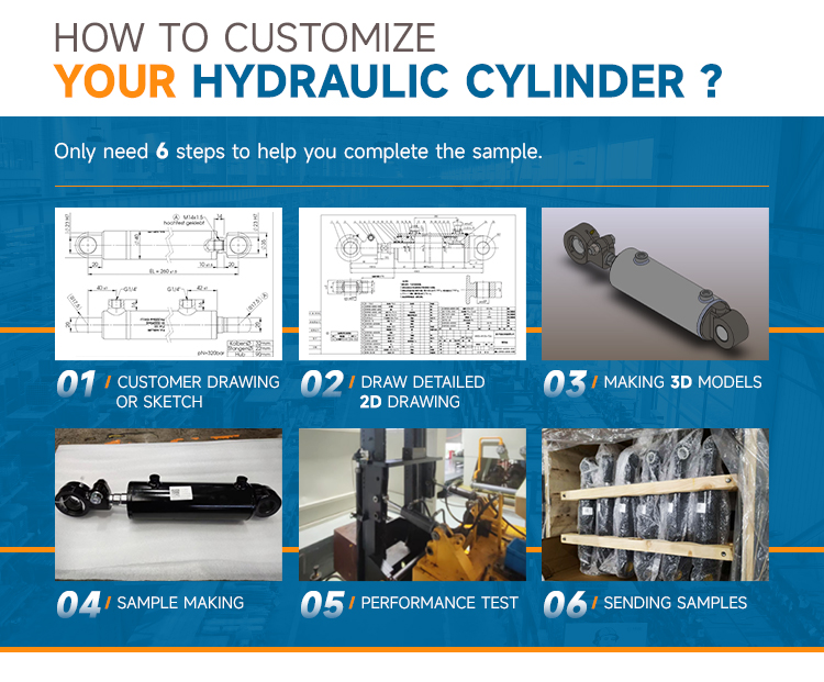 Verified Factory Custom Hydraulic Cylinder for Tractor Industrial Vehicle Hydraulic Piston Cylinder
