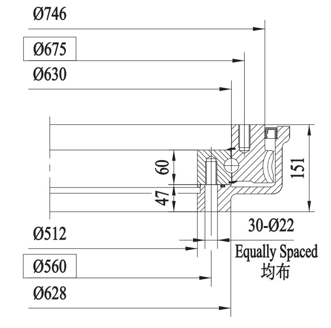 FWA Series FWA25-2 Slewing Drive Reducer Heavy-duty Slewing Drive for Excavator Accessories