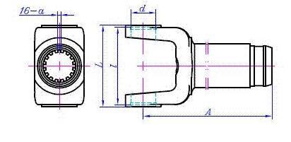 Drive Shaft Parts Universal Joint slip Yoke Sliding Shaft