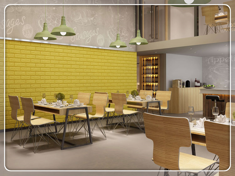Factory Sale 3D Pe Foam  Sponge Wallpaper
