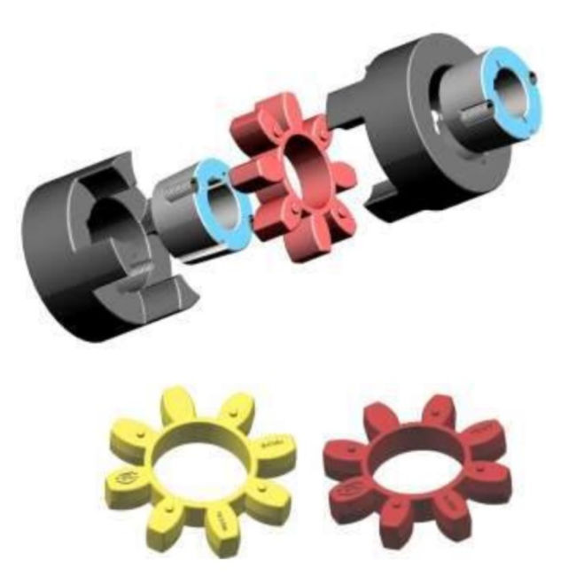 55*78mm D55L78 SRJ-55C Aluminum Jaw Flexible Ball Screw Shaft plum Coupling