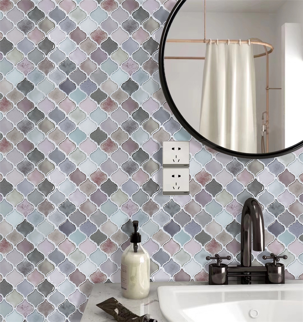 Newest Design Popular Style Peel and Stick Bathroom Tile Backsplash Wallpaper Home Decoration 3d