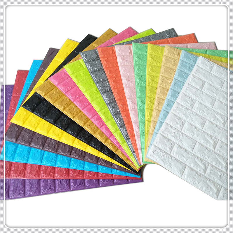 Self-stick Faux Tile Styrofoam Brick Panels,3de Wallpaper