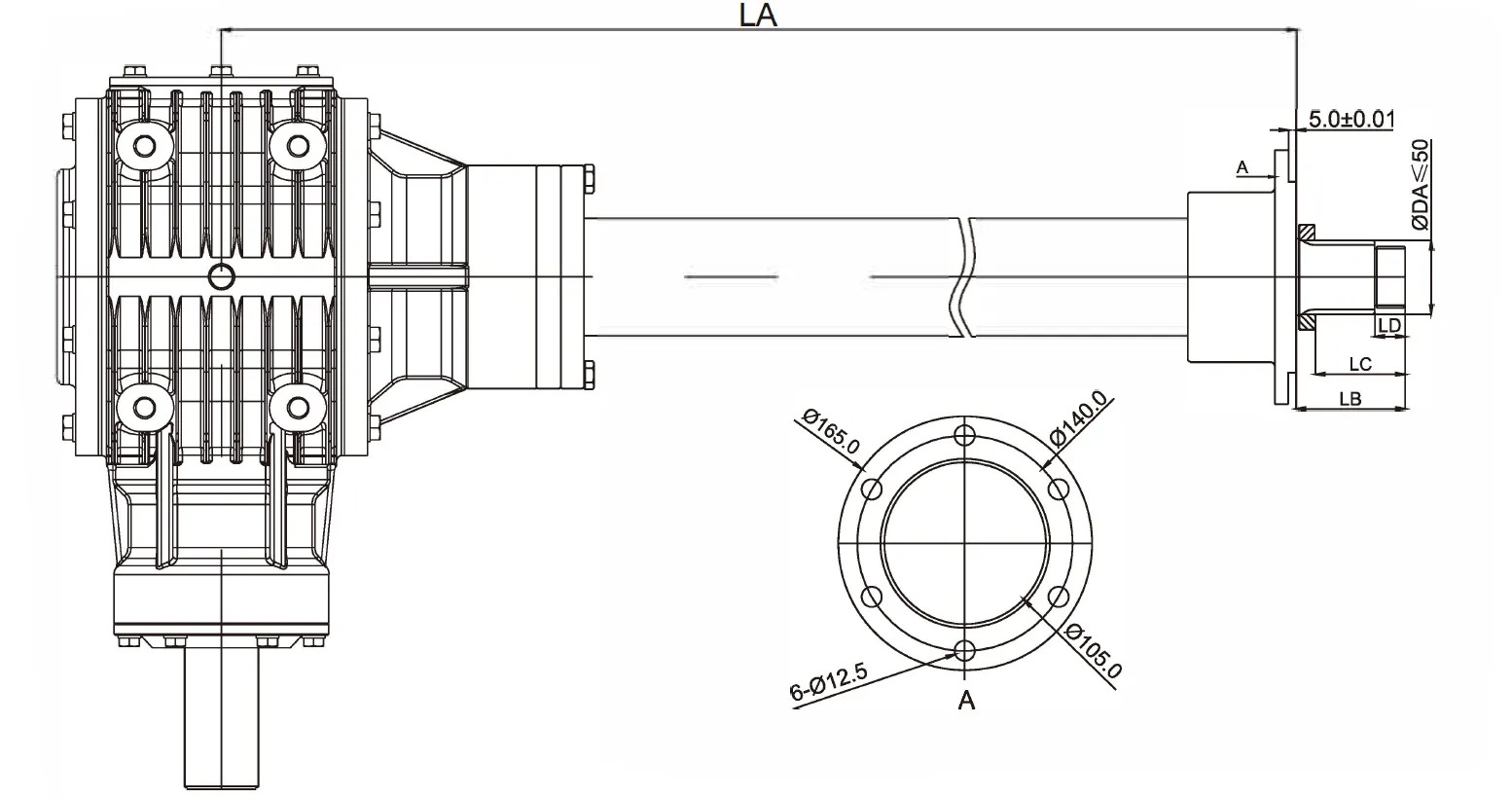 Agricultural Machinary round Baler Speed Reducer Gearbox for Baler and Harvester
