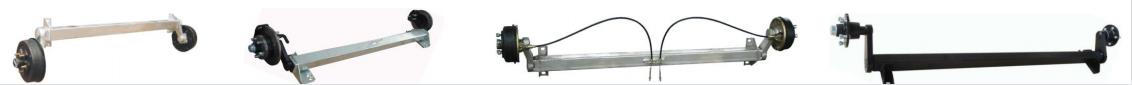Rubber Torsion Axle With Electric Mechanical or Hydraulic Drum Brake
