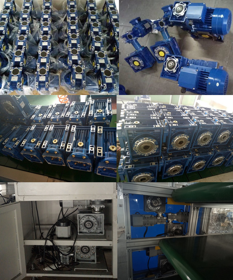 Customised 150 Nrv Worm Wheel Gearbox Output Flange Reductor Alloy Aluminum Textile Industrial Machinery Model Nmrv Farm